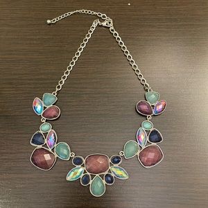 Purple Blue Chunky Necklace